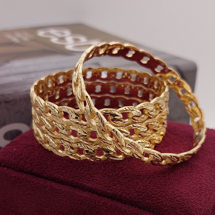 النگو طلاروس 3 میل زنانه پک 6 عددی – رنگ ثابت 776