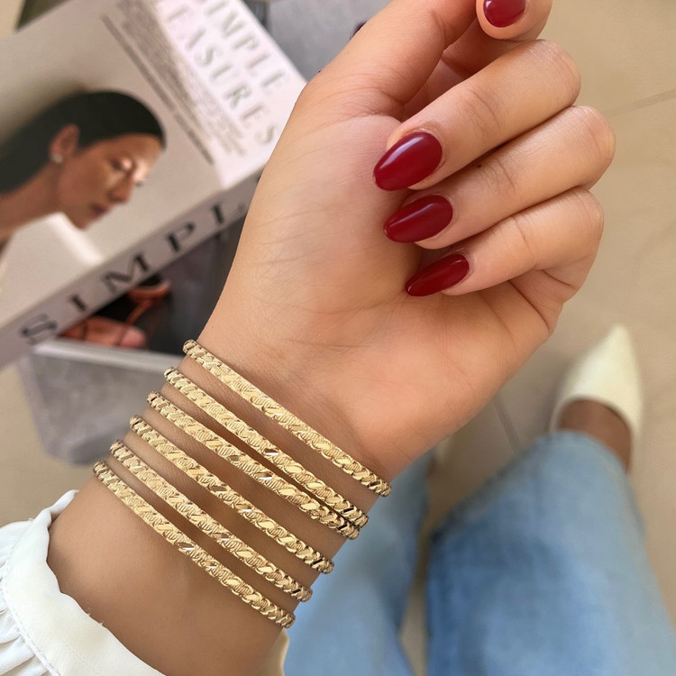 النگو ۳میل طلاروس – پک ۶تایی (کد ۷۷۸)