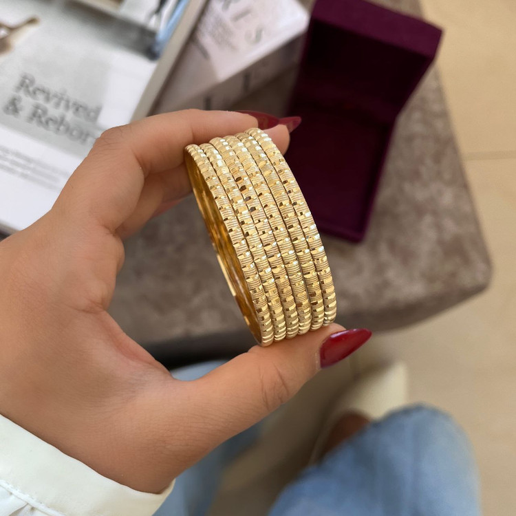 النگو ۳ میل طلاروس طرح خطی ریز و براق