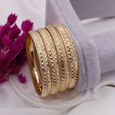 النگو زنانه 8 میل طلا روس پر تراش طرح الماسی ترند جدید