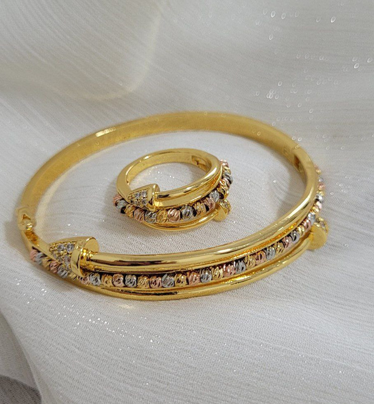 ست دستبند، انگشتر زنانه مدل میخی