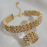 ست دستبند، انگشتر طرح طلای زنانه