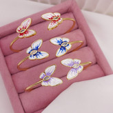 دستبند میناکاری پروانه