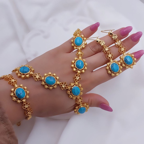 سرویس زنانه فیروزه طبیعی My Dear