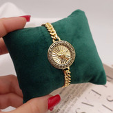 دستبند ورساچه جدید (طرح مدوسا) با زنجیر کارتی