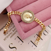 دستبند ورساچه جدید (طرح مدوسا) با زنجیر کارتی