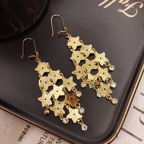 گوشواره آویز مجلسی برند CityGold (طرحهای ستاره، سکه و قلب)