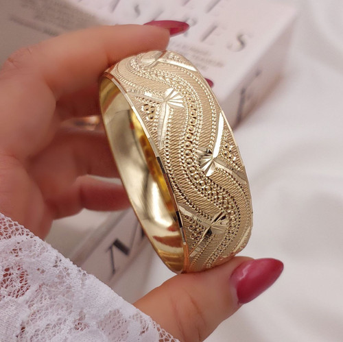 تکپوش طلا روس 2 سانت (طرح موج و ستاره)