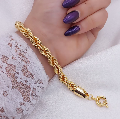 دستبند زنانه CityGold حلقهای بافتدار