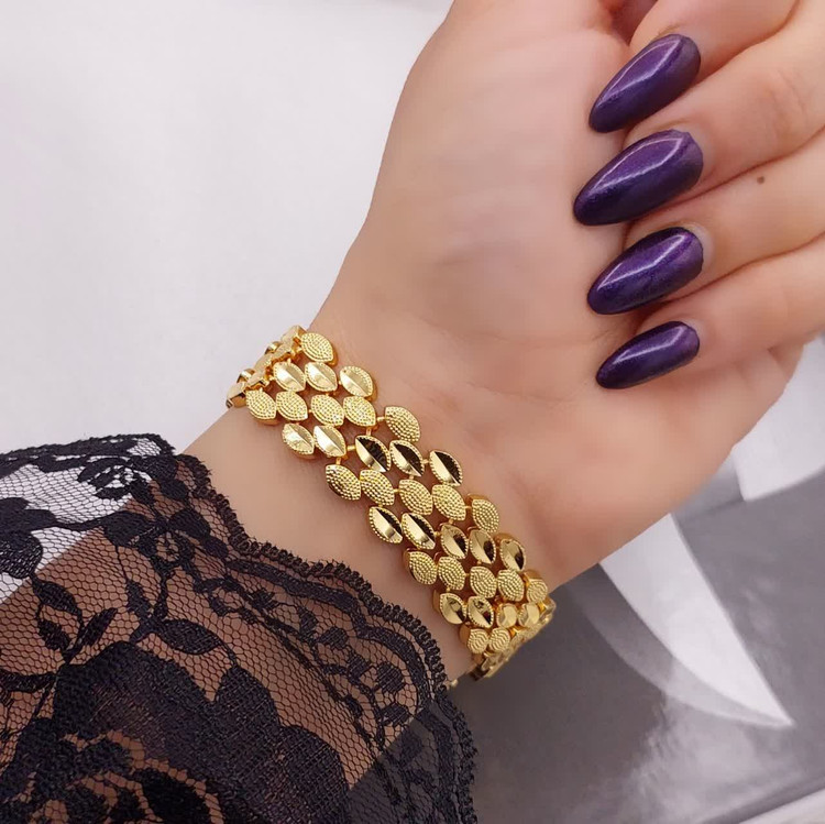 دستبند زنانه طرح طلا جدید سکهای CityGold