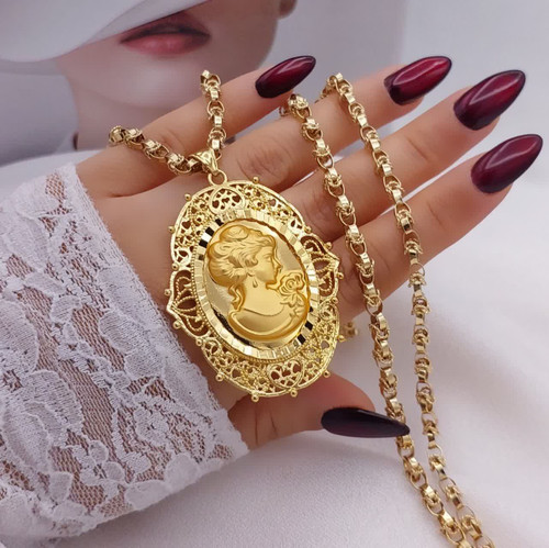 گردنبند زنانه بلند طرح طلا May Dear