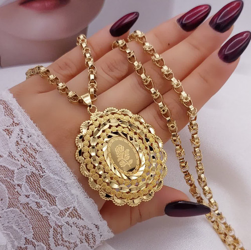 گردنبند زنانه بلند طرح طلا May Dear