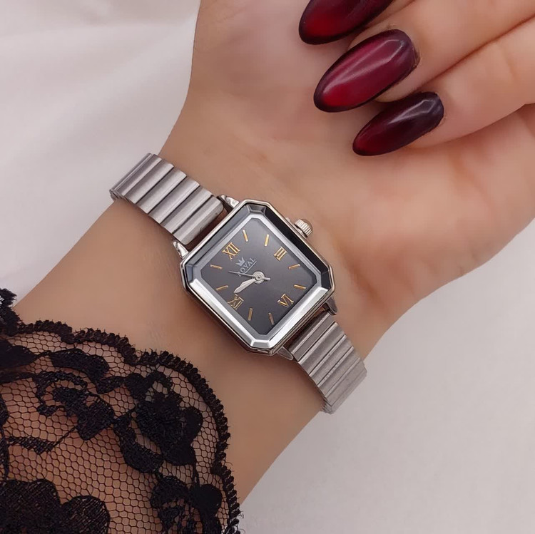 ساعت زنانه طرح رولکس بند استیل رنگ ثابت مدل۲