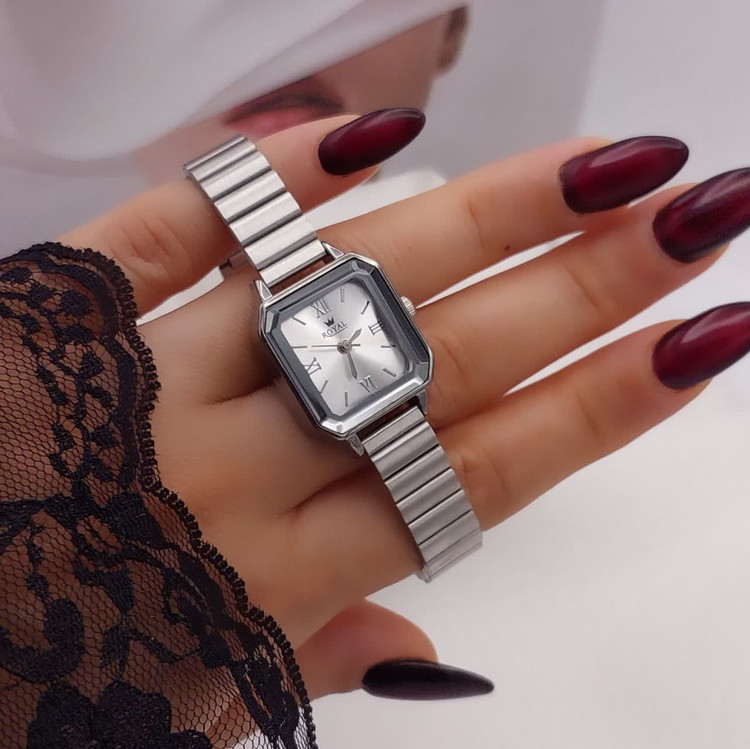 ساعت زنانه طرح رولکس بند استیل رنگ ثابت مدل۸