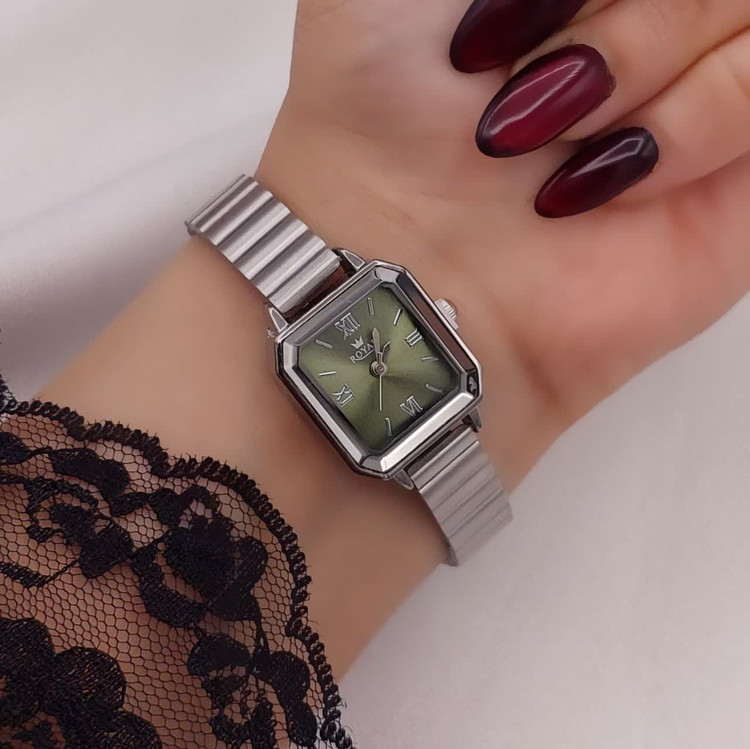 ساعت زنانه طرح رولکس بند استیل رنگ ثابت مدل۳