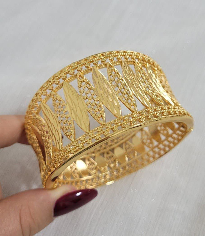 دستبند تکپوش طلاروس با طراحی اماراتی